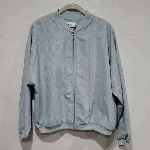 2 Piece Vintage Golf Outfit - Blue & Cream Jacket & Shorts - Picture 11 of 16